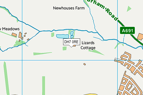 DH7 0RE map - OS VectorMap District (Ordnance Survey) DH7 0RE map - OS VectorMap District (Ordnance Survey)