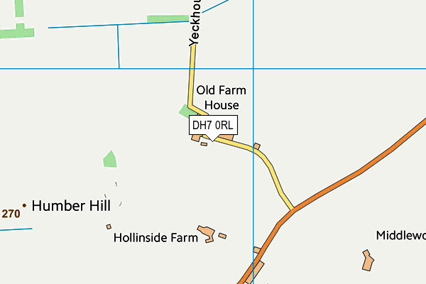 DH7 0RL map - OS VectorMap District (Ordnance Survey) DH7 0RL map - OS VectorMap District (Ordnance Survey)