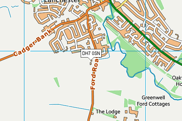 DH7 0SN map - OS VectorMap District (Ordnance Survey) DH7 0SN map - OS VectorMap District (Ordnance Survey)