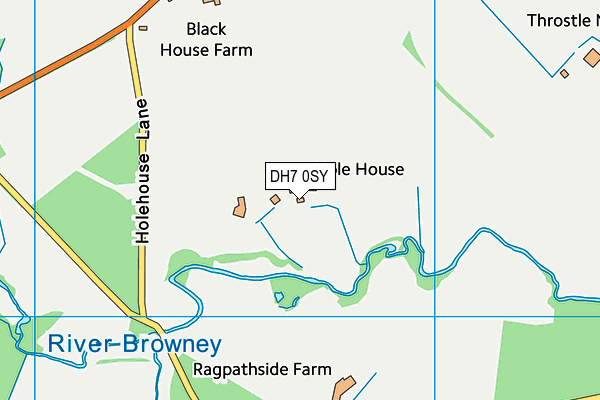 DH7 0SY map - OS VectorMap District (Ordnance Survey) DH7 0SY map - OS VectorMap District (Ordnance Survey)