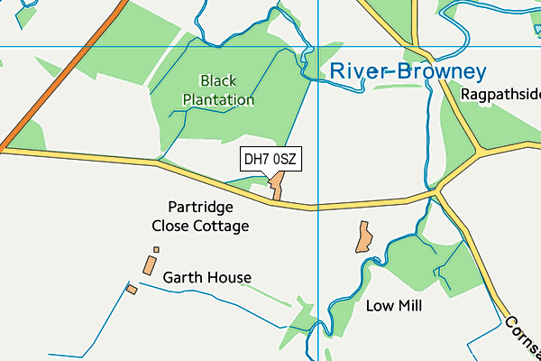 DH7 0SZ map - OS VectorMap District (Ordnance Survey) DH7 0SZ map - OS VectorMap District (Ordnance Survey)