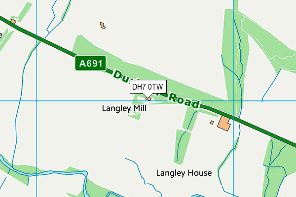 DH7 0TW map - OS VectorMap District (Ordnance Survey) DH7 0TW map - OS VectorMap District (Ordnance Survey)