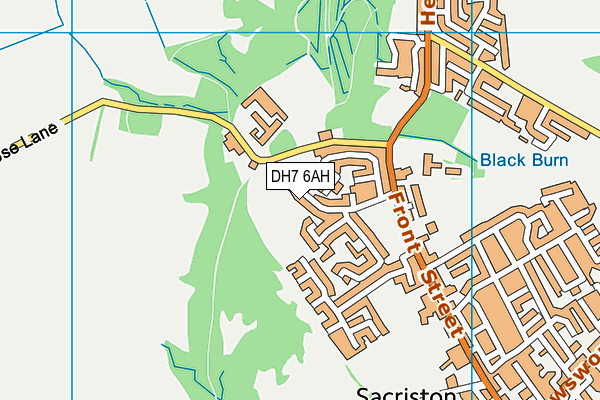 DH7 6AH map - OS VectorMap District (Ordnance Survey) DH7 6AH map - OS VectorMap District (Ordnance Survey)