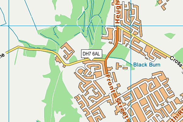 DH7 6AL map - OS VectorMap District (Ordnance Survey) DH7 6AL map - OS VectorMap District (Ordnance Survey)