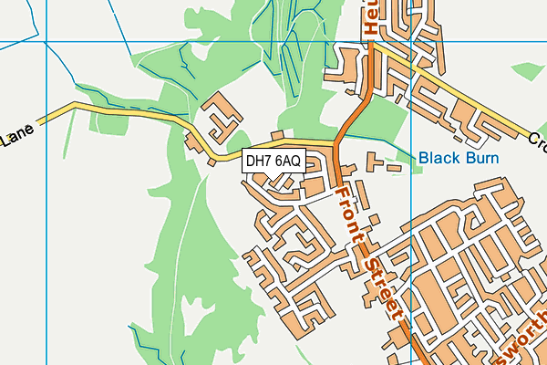 DH7 6AQ map - OS VectorMap District (Ordnance Survey) DH7 6AQ map - OS VectorMap District (Ordnance Survey)