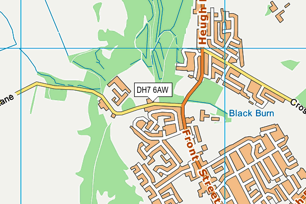 DH7 6AW map - OS VectorMap District (Ordnance Survey) DH7 6AW map - OS VectorMap District (Ordnance Survey)