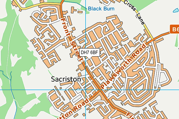 DH7 6BF map - OS VectorMap District (Ordnance Survey) DH7 6BF map - OS VectorMap District (Ordnance Survey)