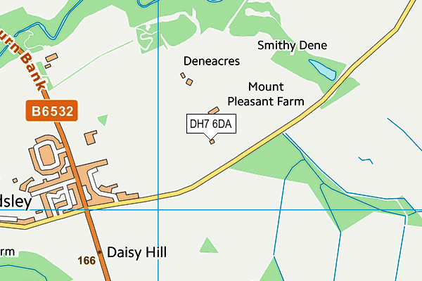 DH7 6DA map - OS VectorMap District (Ordnance Survey) DH7 6DA map - OS VectorMap District (Ordnance Survey)