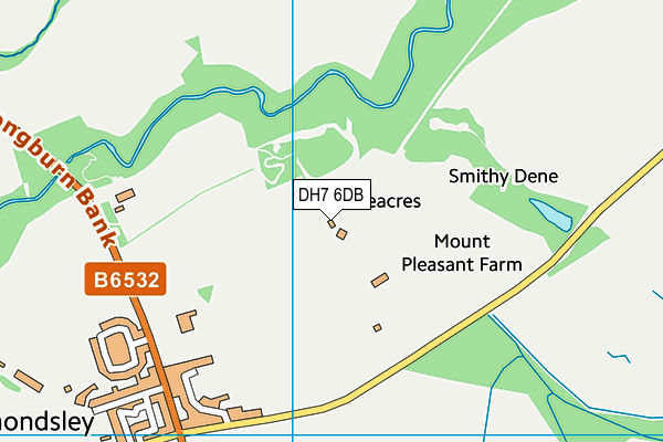 DH7 6DB map - OS VectorMap District (Ordnance Survey) DH7 6DB map - OS VectorMap District (Ordnance Survey)