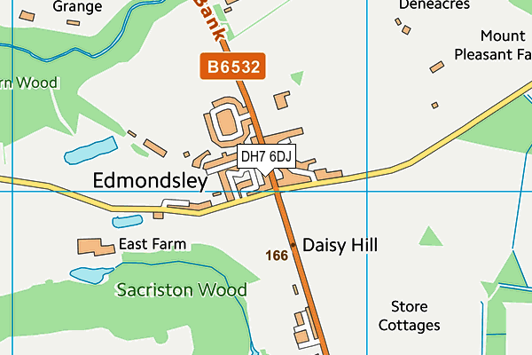 DH7 6DJ map - OS VectorMap District (Ordnance Survey) DH7 6DJ map - OS VectorMap District (Ordnance Survey)