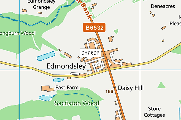 DH7 6DP map - OS VectorMap District (Ordnance Survey) DH7 6DP map - OS VectorMap District (Ordnance Survey)