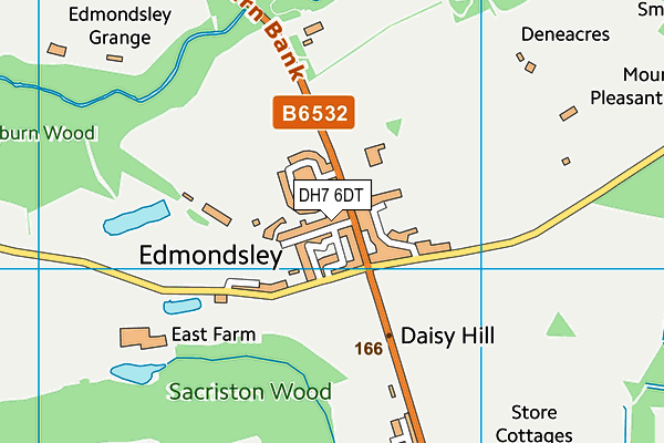 DH7 6DT map - OS VectorMap District (Ordnance Survey) DH7 6DT map - OS VectorMap District (Ordnance Survey)