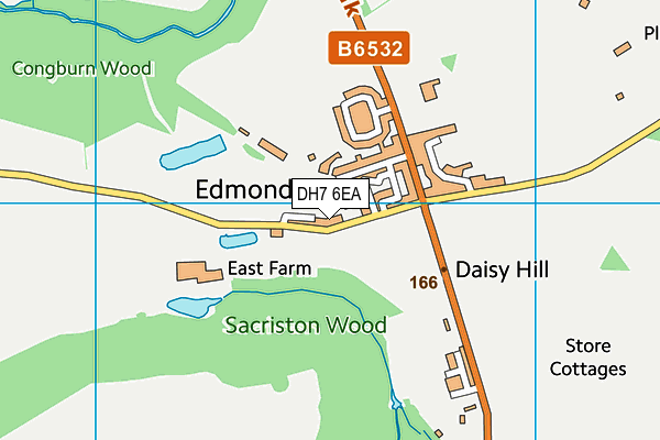 DH7 6EA map - OS VectorMap District (Ordnance Survey) DH7 6EA map - OS VectorMap District (Ordnance Survey)