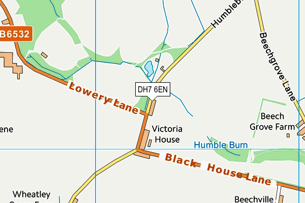 DH7 6EN map - OS VectorMap District (Ordnance Survey) DH7 6EN map - OS VectorMap District (Ordnance Survey)