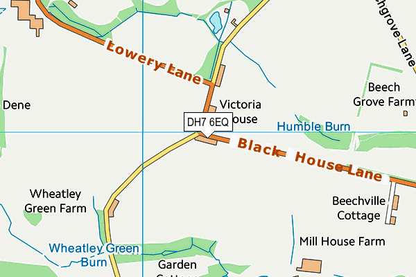 DH7 6EQ map - OS VectorMap District (Ordnance Survey) DH7 6EQ map - OS VectorMap District (Ordnance Survey)