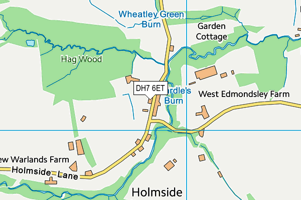 DH7 6ET map - OS VectorMap District (Ordnance Survey) DH7 6ET map - OS VectorMap District (Ordnance Survey)