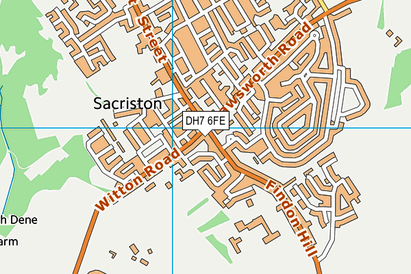 DH7 6FE map - OS VectorMap District (Ordnance Survey) DH7 6FE map - OS VectorMap District (Ordnance Survey)