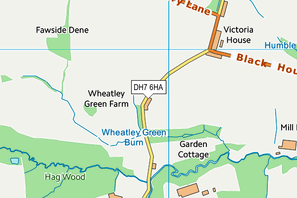 DH7 6HA map - OS VectorMap District (Ordnance Survey) DH7 6HA map - OS VectorMap District (Ordnance Survey)