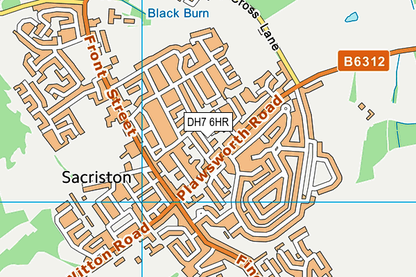 DH7 6HR map - OS VectorMap District (Ordnance Survey) DH7 6HR map - OS VectorMap District (Ordnance Survey)