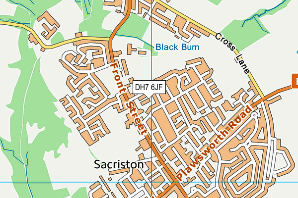 DH7 6JF map - OS VectorMap District (Ordnance Survey) DH7 6JF map - OS VectorMap District (Ordnance Survey)