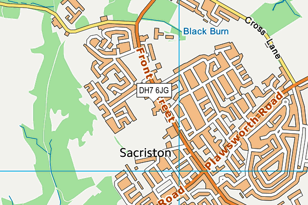 DH7 6JG map - OS VectorMap District (Ordnance Survey) DH7 6JG map - OS VectorMap District (Ordnance Survey)
