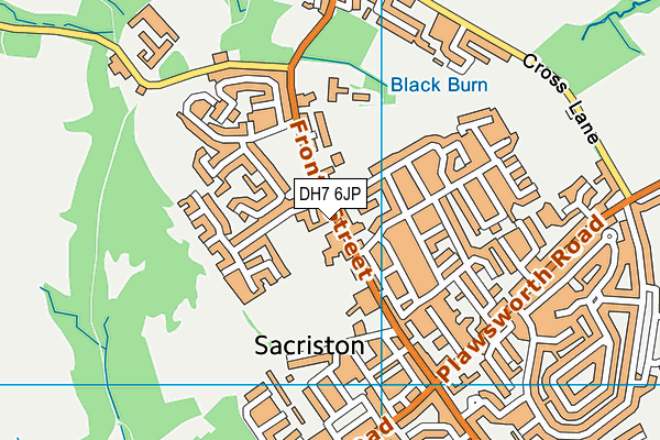 DH7 6JP map - OS VectorMap District (Ordnance Survey) DH7 6JP map - OS VectorMap District (Ordnance Survey)
