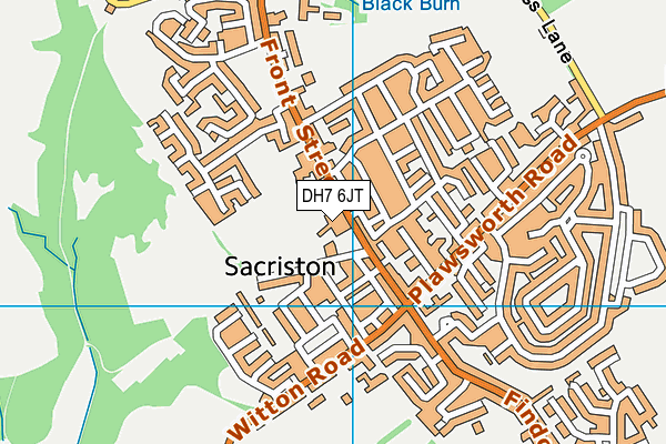 DH7 6JT map - OS VectorMap District (Ordnance Survey) DH7 6JT map - OS VectorMap District (Ordnance Survey)