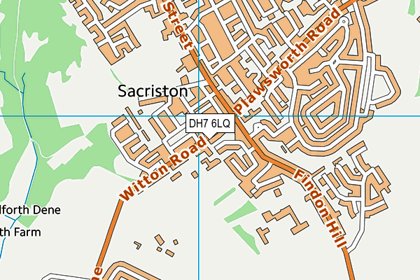 DH7 6LQ map - OS VectorMap District (Ordnance Survey) DH7 6LQ map - OS VectorMap District (Ordnance Survey)