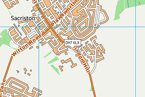 DH7 6LX map - OS VectorMap District (Ordnance Survey) DH7 6LX map - OS VectorMap District (Ordnance Survey)