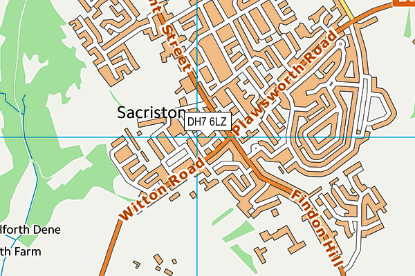 DH7 6LZ map - OS VectorMap District (Ordnance Survey) DH7 6LZ map - OS VectorMap District (Ordnance Survey)
