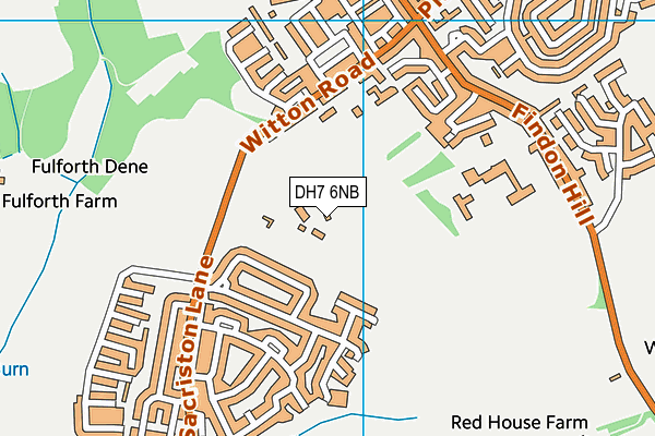 DH7 6NB map - OS VectorMap District (Ordnance Survey) DH7 6NB map - OS VectorMap District (Ordnance Survey)