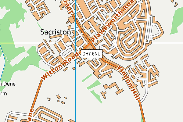 DH7 6NU map - OS VectorMap District (Ordnance Survey) DH7 6NU map - OS VectorMap District (Ordnance Survey)