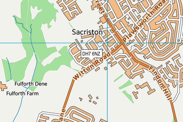 DH7 6NZ map - OS VectorMap District (Ordnance Survey) DH7 6NZ map - OS VectorMap District (Ordnance Survey)