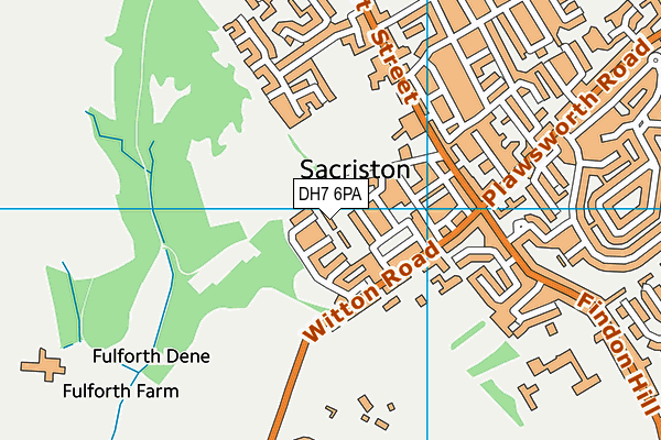 DH7 6PA map - OS VectorMap District (Ordnance Survey) DH7 6PA map - OS VectorMap District (Ordnance Survey)