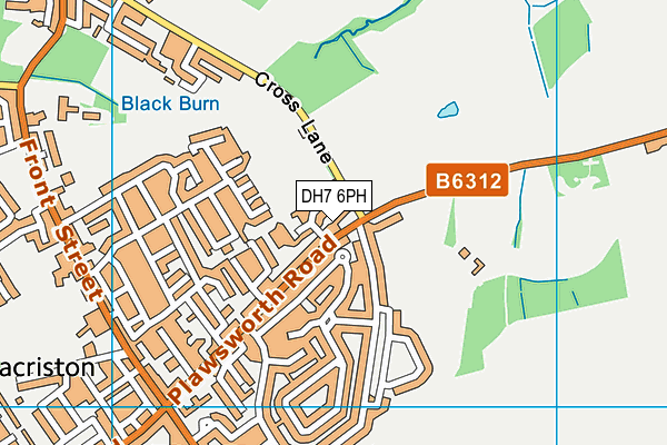 DH7 6PH map - OS VectorMap District (Ordnance Survey) DH7 6PH map - OS VectorMap District (Ordnance Survey)
