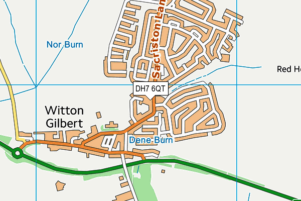 DH7 6QT map - OS VectorMap District (Ordnance Survey) DH7 6QT map - OS VectorMap District (Ordnance Survey)