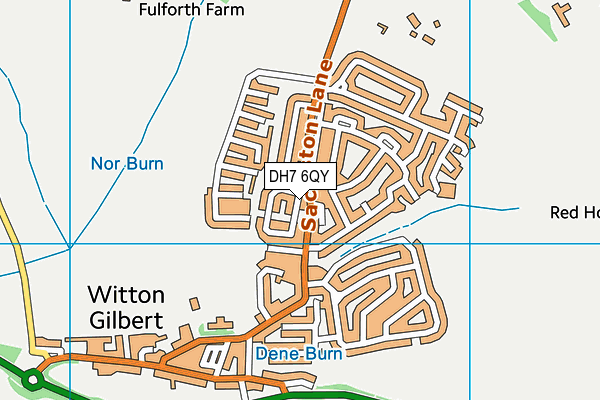 DH7 6QY map - OS VectorMap District (Ordnance Survey) DH7 6QY map - OS VectorMap District (Ordnance Survey)