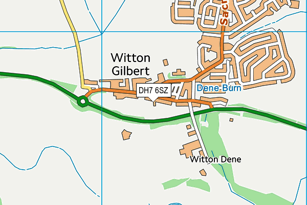 DH7 6SZ map - OS VectorMap District (Ordnance Survey) DH7 6SZ map - OS VectorMap District (Ordnance Survey)