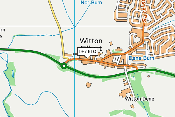 DH7 6TQ map - OS VectorMap District (Ordnance Survey) DH7 6TQ map - OS VectorMap District (Ordnance Survey)