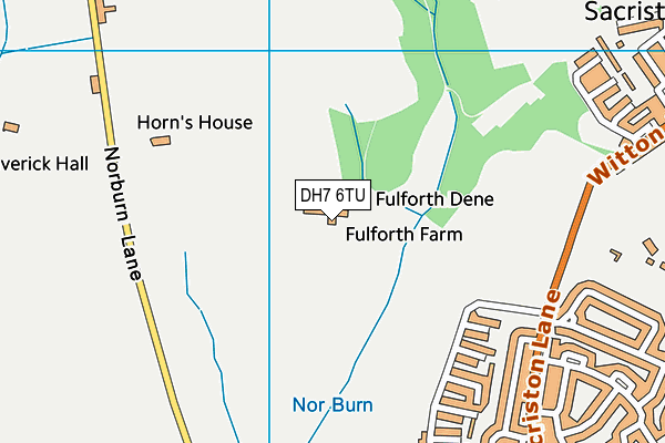 DH7 6TU map - OS VectorMap District (Ordnance Survey) DH7 6TU map - OS VectorMap District (Ordnance Survey)