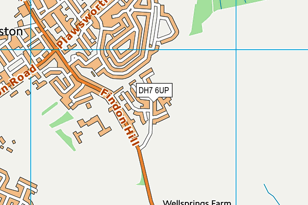 DH7 6UP map - OS VectorMap District (Ordnance Survey) DH7 6UP map - OS VectorMap District (Ordnance Survey)