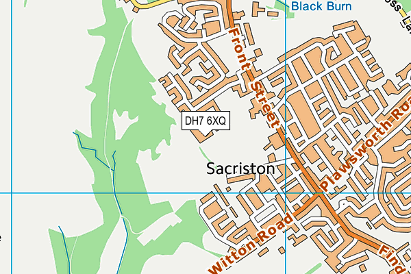 DH7 6XQ map - OS VectorMap District (Ordnance Survey) DH7 6XQ map - OS VectorMap District (Ordnance Survey)