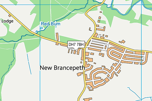 DH7 7BH map - OS VectorMap District (Ordnance Survey) DH7 7BH map - OS VectorMap District (Ordnance Survey)