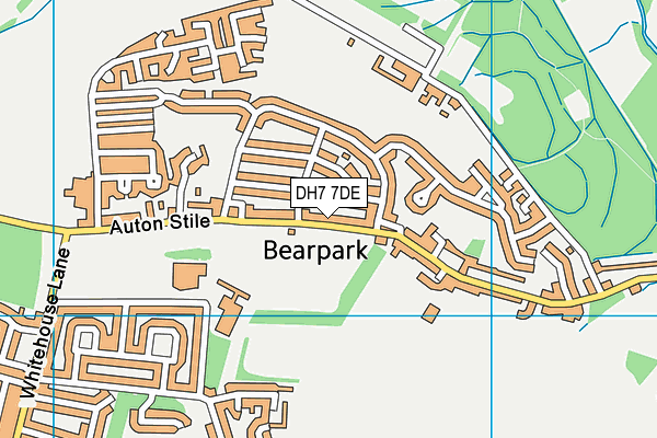 DH7 7DE map - OS VectorMap District (Ordnance Survey) DH7 7DE map - OS VectorMap District (Ordnance Survey)