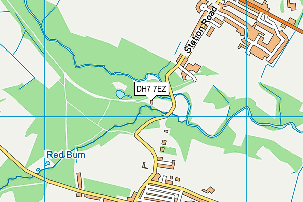 DH7 7EZ map - OS VectorMap District (Ordnance Survey) DH7 7EZ map - OS VectorMap District (Ordnance Survey)