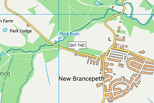 DH7 7HD map - OS VectorMap District (Ordnance Survey) DH7 7HD map - OS VectorMap District (Ordnance Survey)