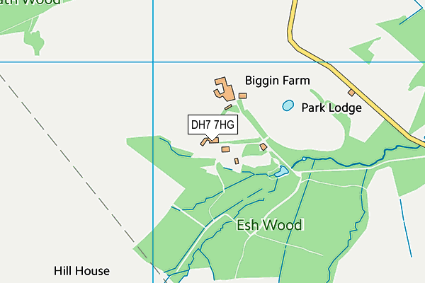 DH7 7HG map - OS VectorMap District (Ordnance Survey) DH7 7HG map - OS VectorMap District (Ordnance Survey)