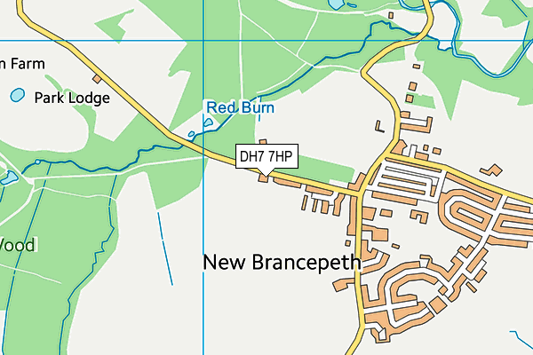 DH7 7HP map - OS VectorMap District (Ordnance Survey) DH7 7HP map - OS VectorMap District (Ordnance Survey)