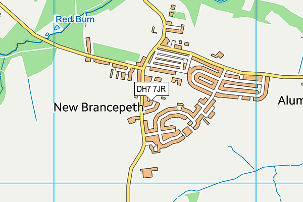 DH7 7JR map - OS VectorMap District (Ordnance Survey) DH7 7JR map - OS VectorMap District (Ordnance Survey)