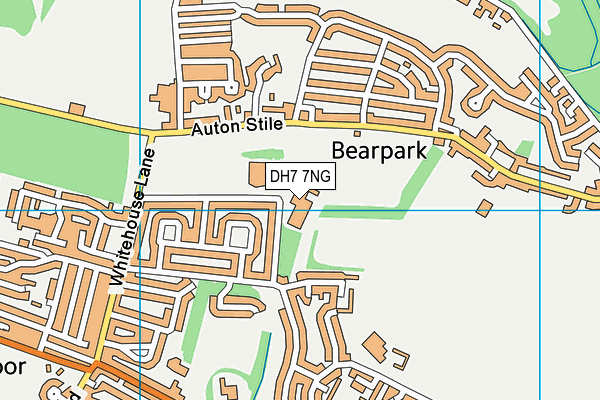 DH7 7NG map - OS VectorMap District (Ordnance Survey) DH7 7NG map - OS VectorMap District (Ordnance Survey)